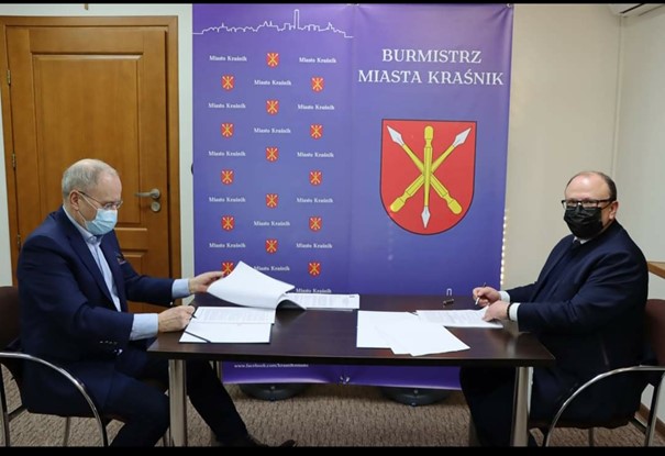 Podpisanie umowy z Miastem Kraśnik