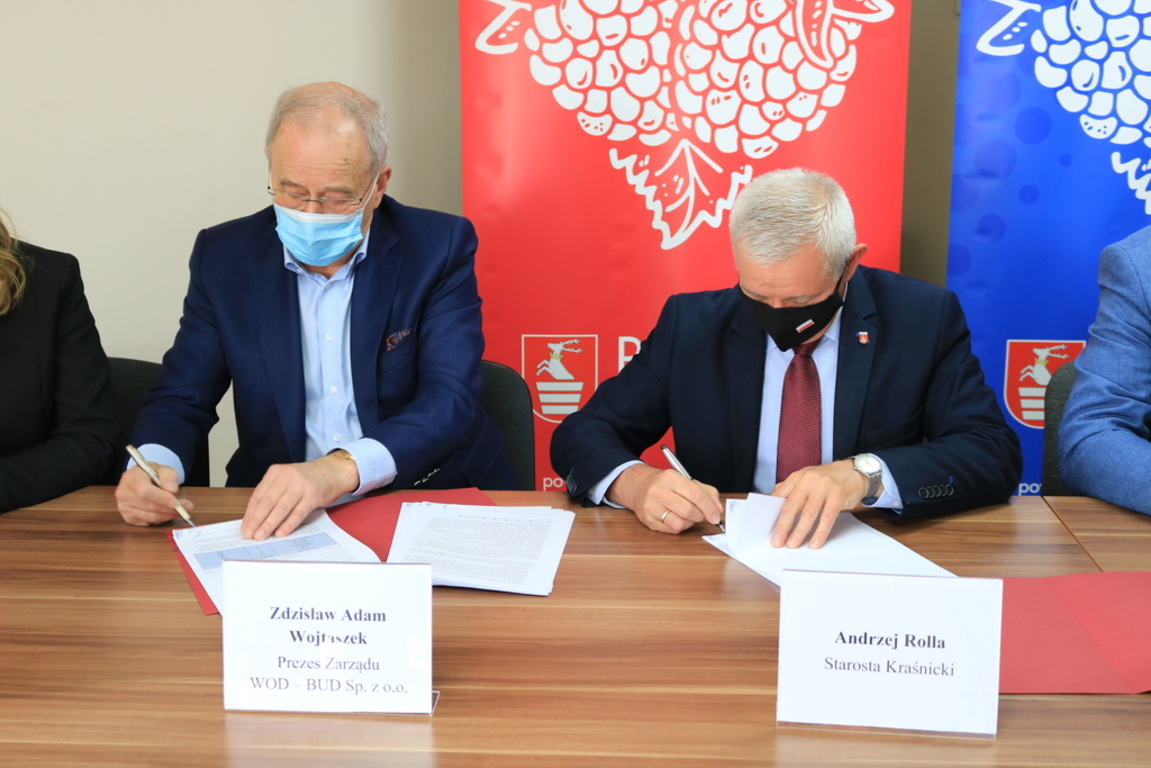 Podpisanie umowy z Powiatem Kraśnickim – Zarządem Dróg Powiatowych w Kraśniku